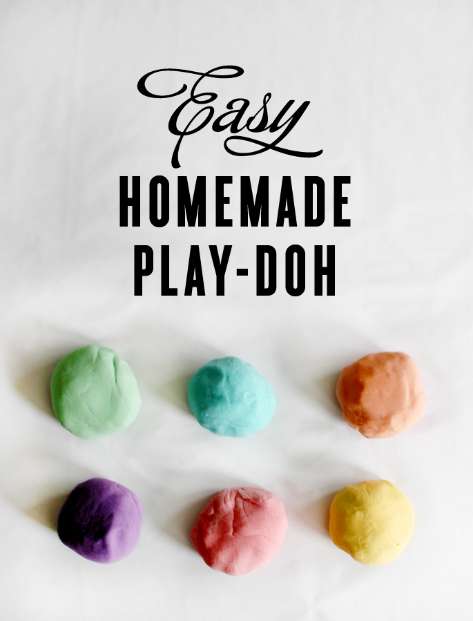 Homemade best sale modeling dough