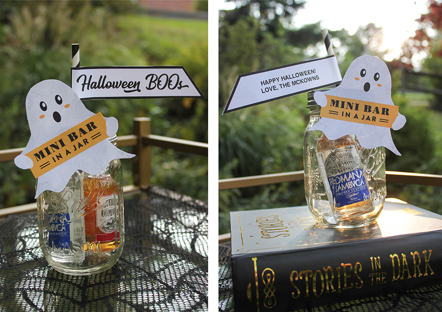 Three Sheets to the Wind Halloween Bar Cart Idea - Just Add Confetti