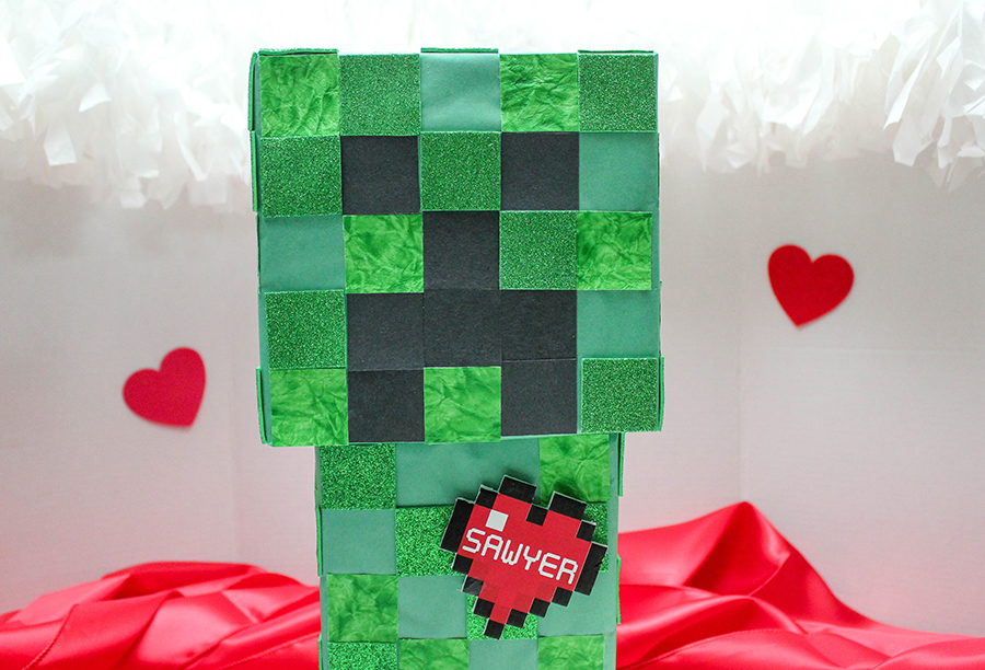 Minecraft Valentine Box - Just Add Confetti