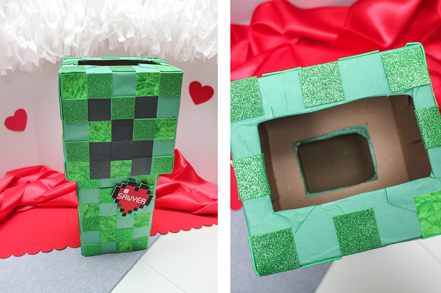 Minecraft Valentine Box - Just Add Confetti